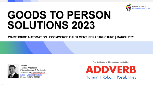 Market Report: Goods-to-Person Ecommerce Fulfilment Robotics 2023 - Styleintelligence
