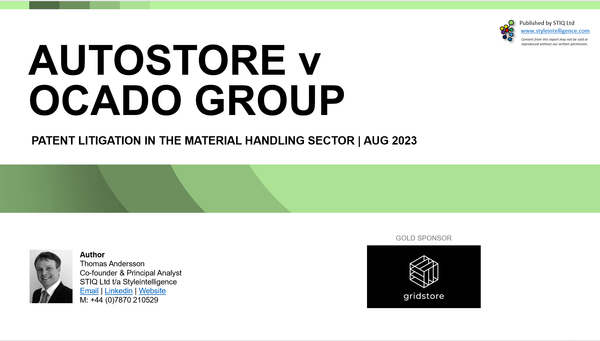 Mini Report: AutoStore vs. Ocado Group, Warehouse Automation Patent Litigation - Styleintelligence