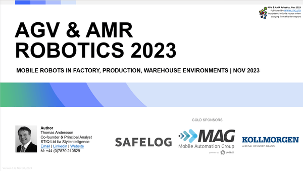 Market Report: AGV & AMR Robotics 2023 - Styleintelligence