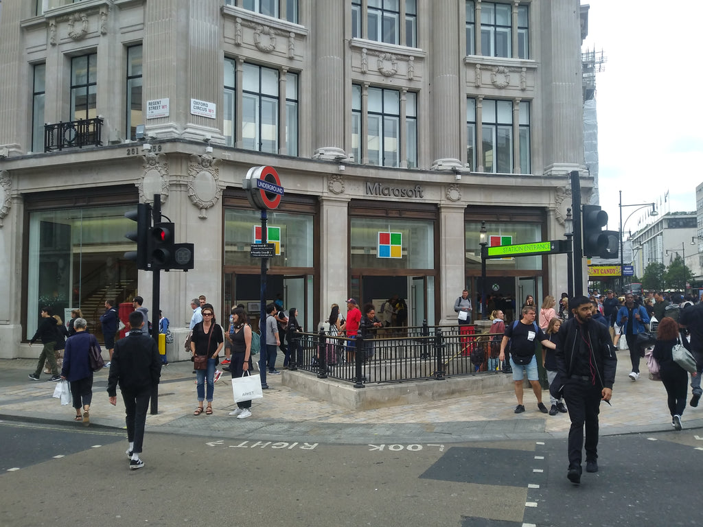 Microsoft's new Oxford Circus store, summer 2019