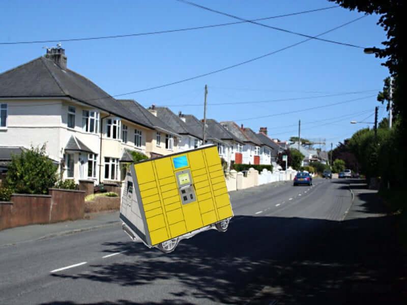 Last mile delivery using network of autonomous delivery vehicles