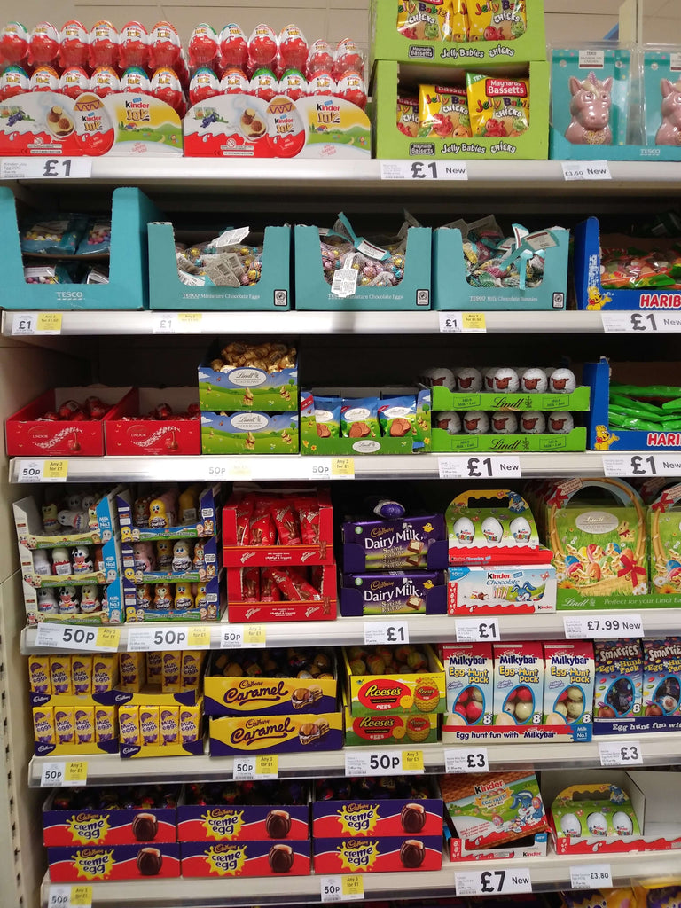 Seasonality gone out of the window? Tesco easter products on display Jan 2nd...