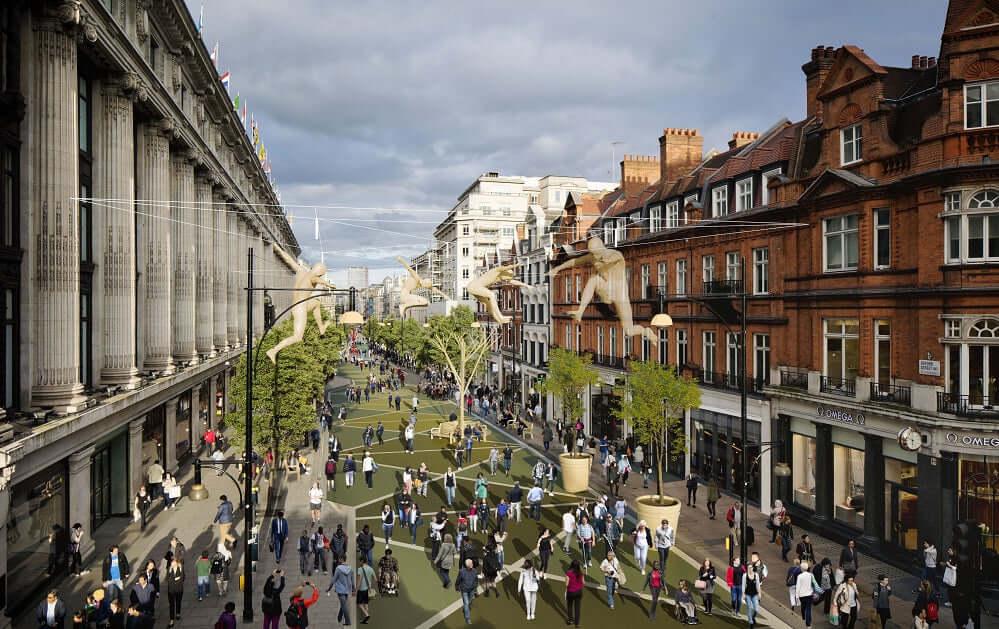 Europe's busiest shopping street to become a 'people only' place; London's Oxford Street to transform from 2018