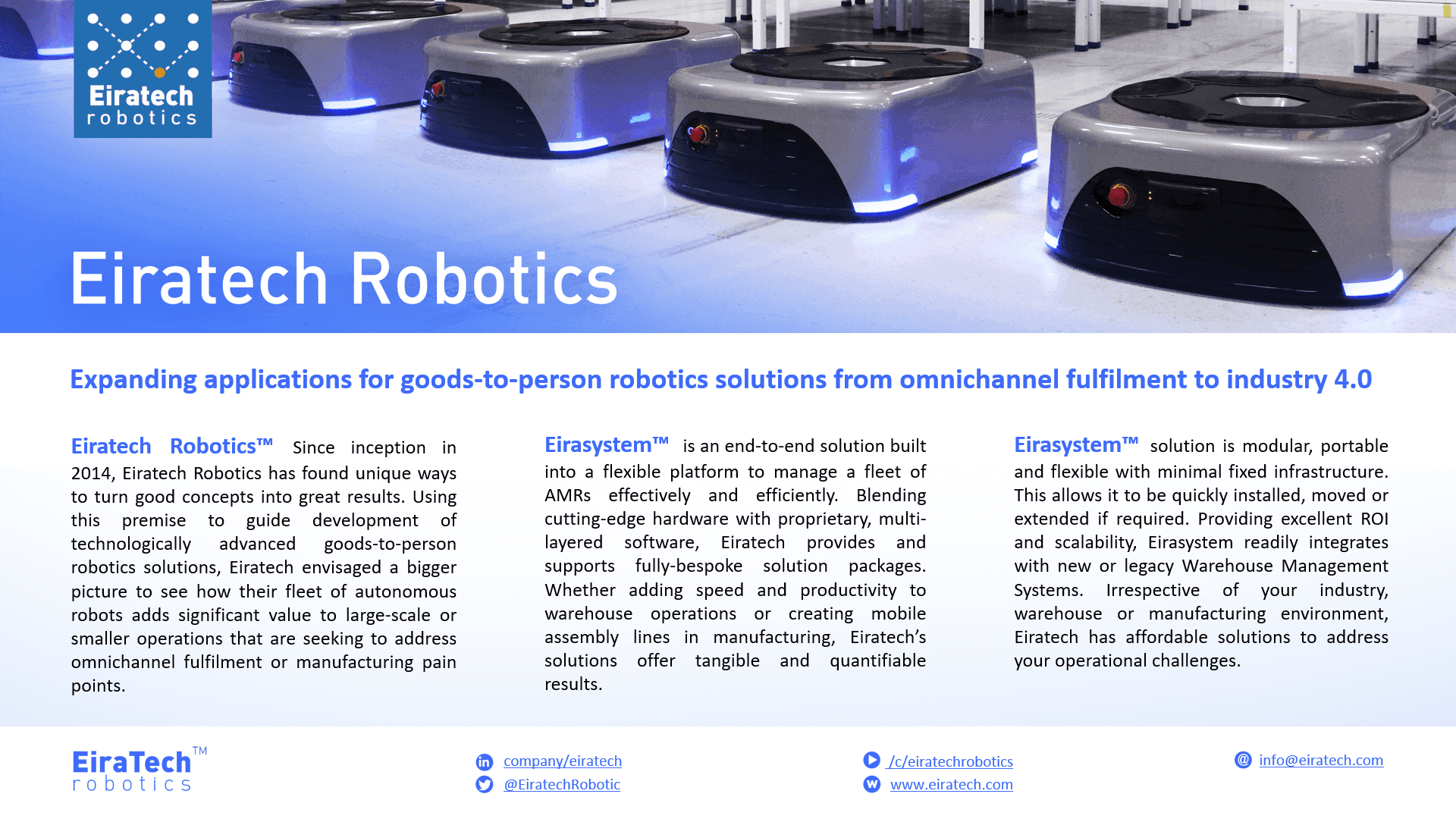 Market Report: Goods-to-Person Ecommerce Fulfilment Robotics 2020 - STIQ Ltd (t/a Styleintelligence)