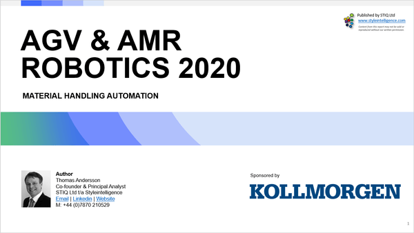 Market Report: AGV & AMR Robotics 2020 - Styleintelligence