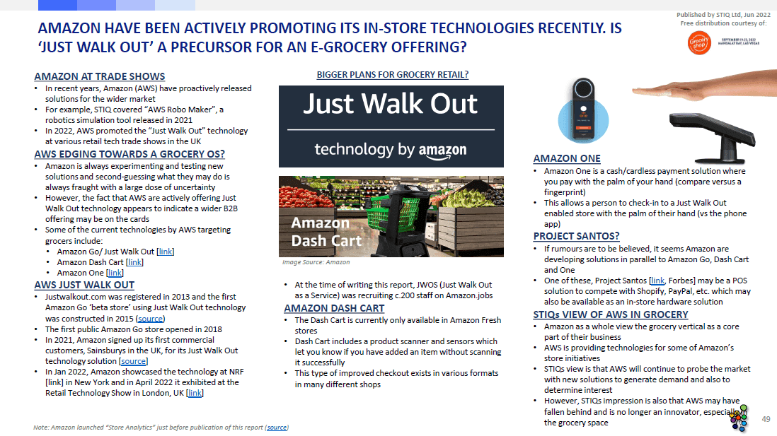 Market Report: e-Grocery Infrastructure 2022 - STIQ Ltd (t/a Styleintelligence)